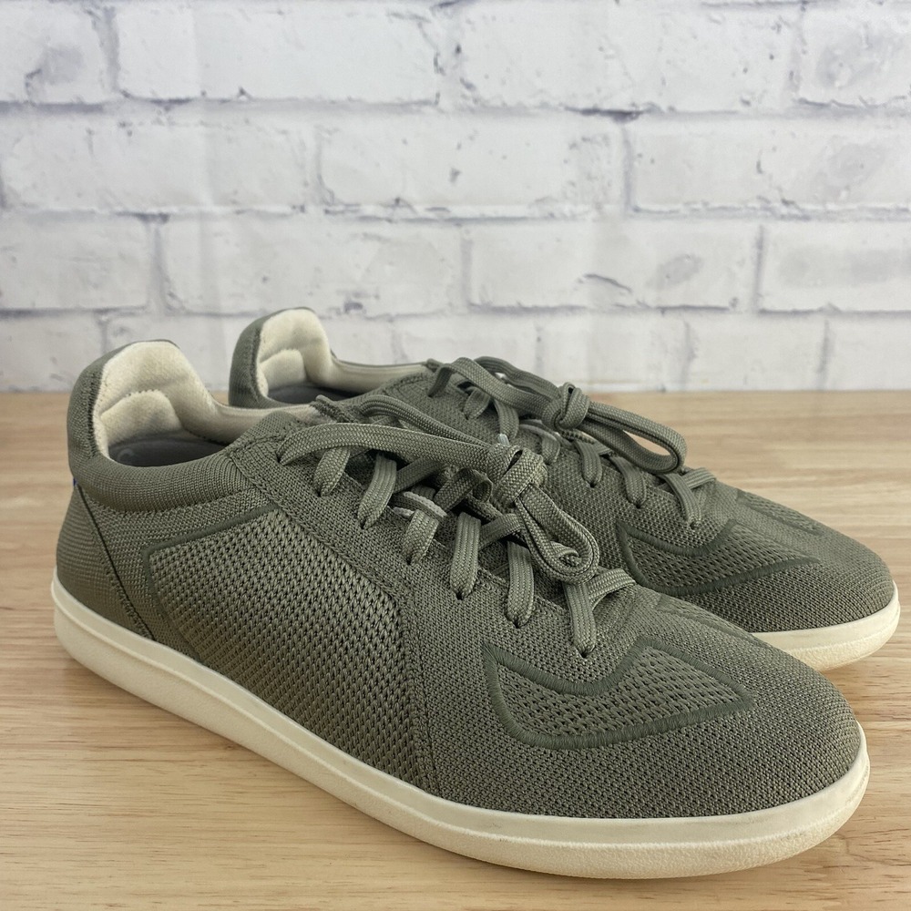 Rothy's Shoes Men's Size 8 M Lace Up‎ Shoes Green RS01 Knit Sneakers - Picture 2 of 12
